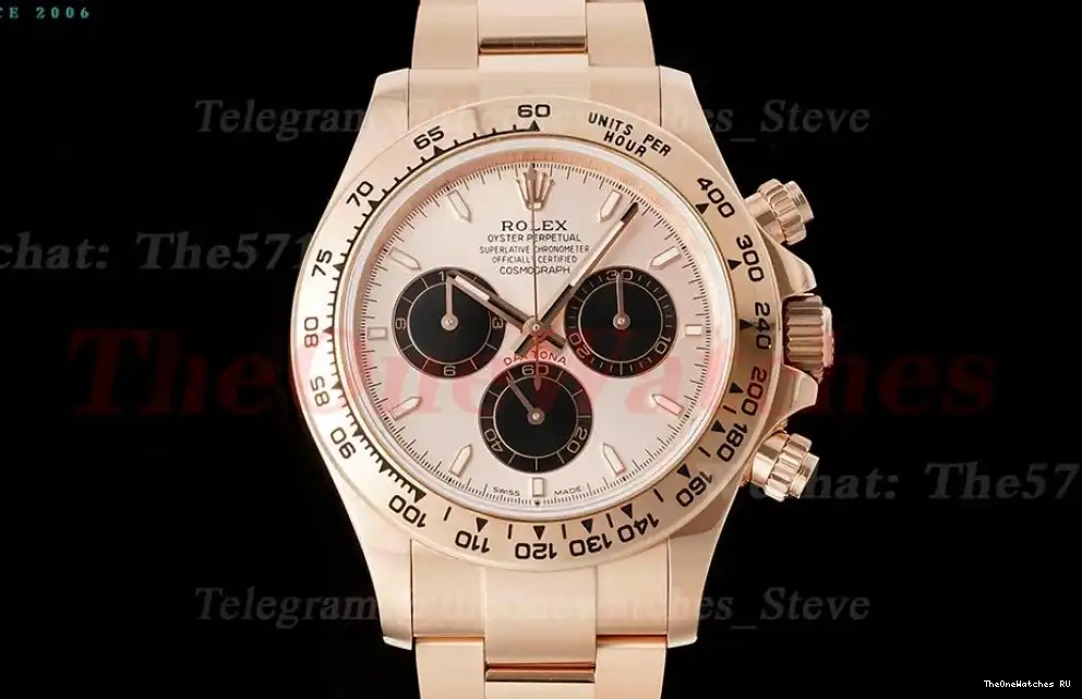 Stk 40mm SH4131 QF RG Daytona Super 126505 Clone RG Gold 0331